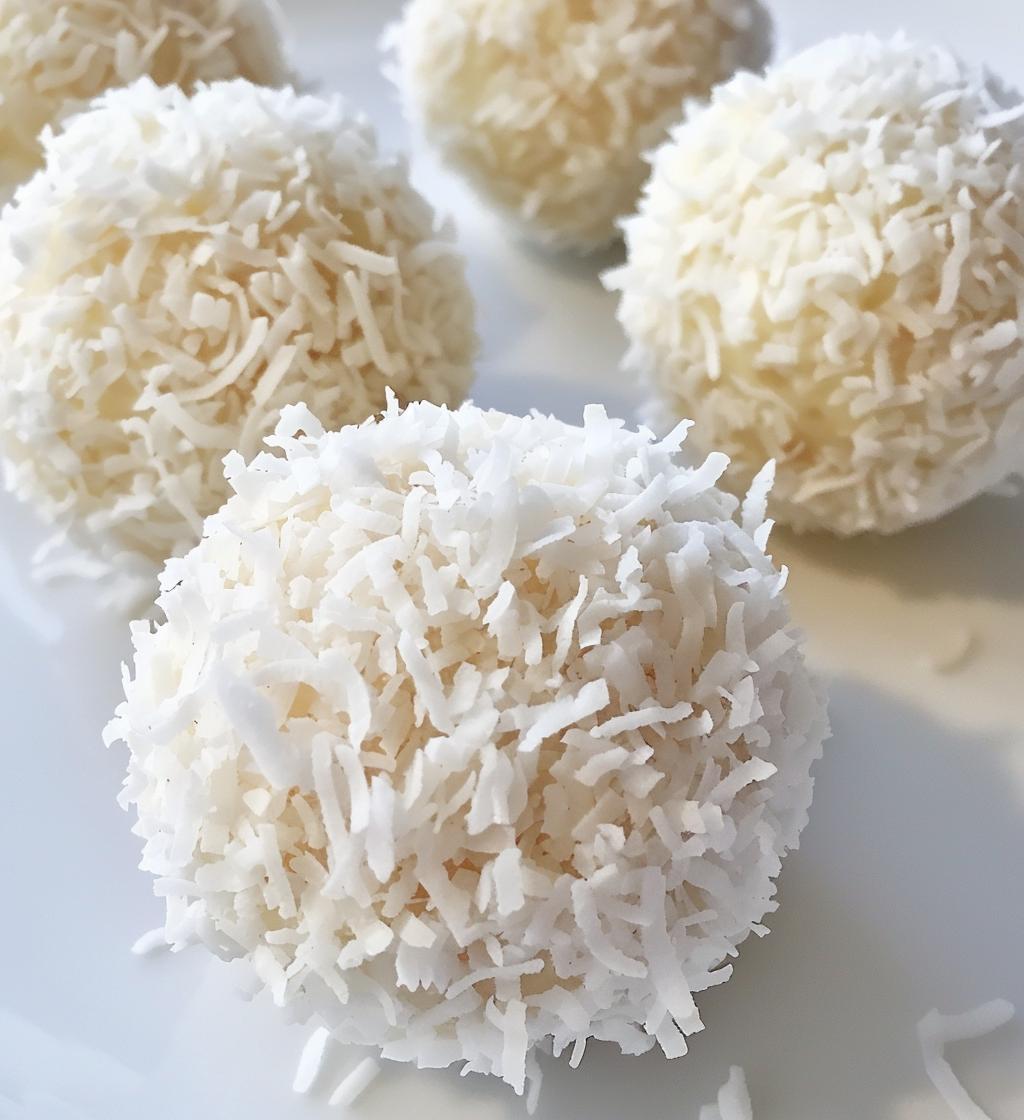 Condensed Milk Snowballs - detail 1