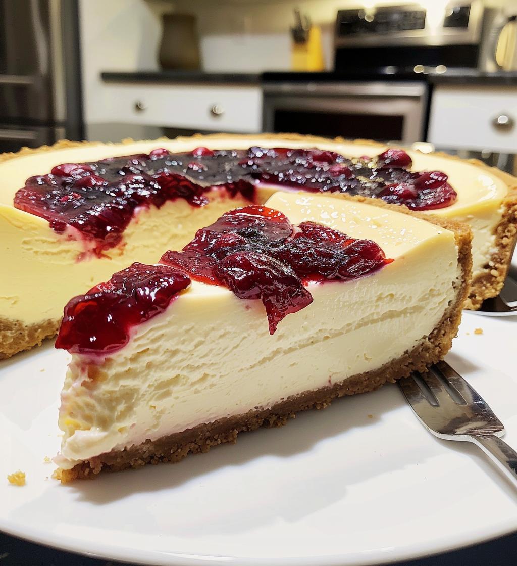 Cranberry cheesecake - detail 1