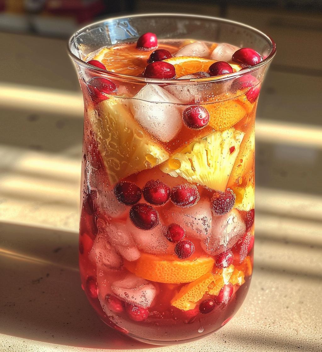 Cranberry punch - detail 1