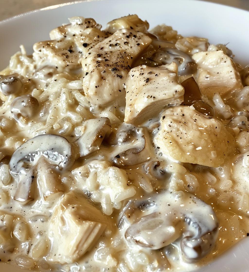 Creamy Chicken Mushroom Rice - detail 1