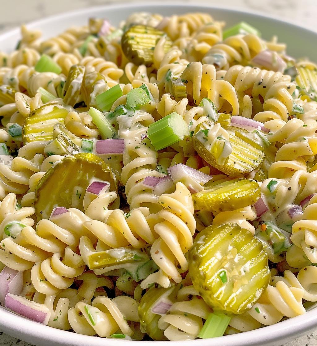 Dill Pickle Pasta Salad - detail 1