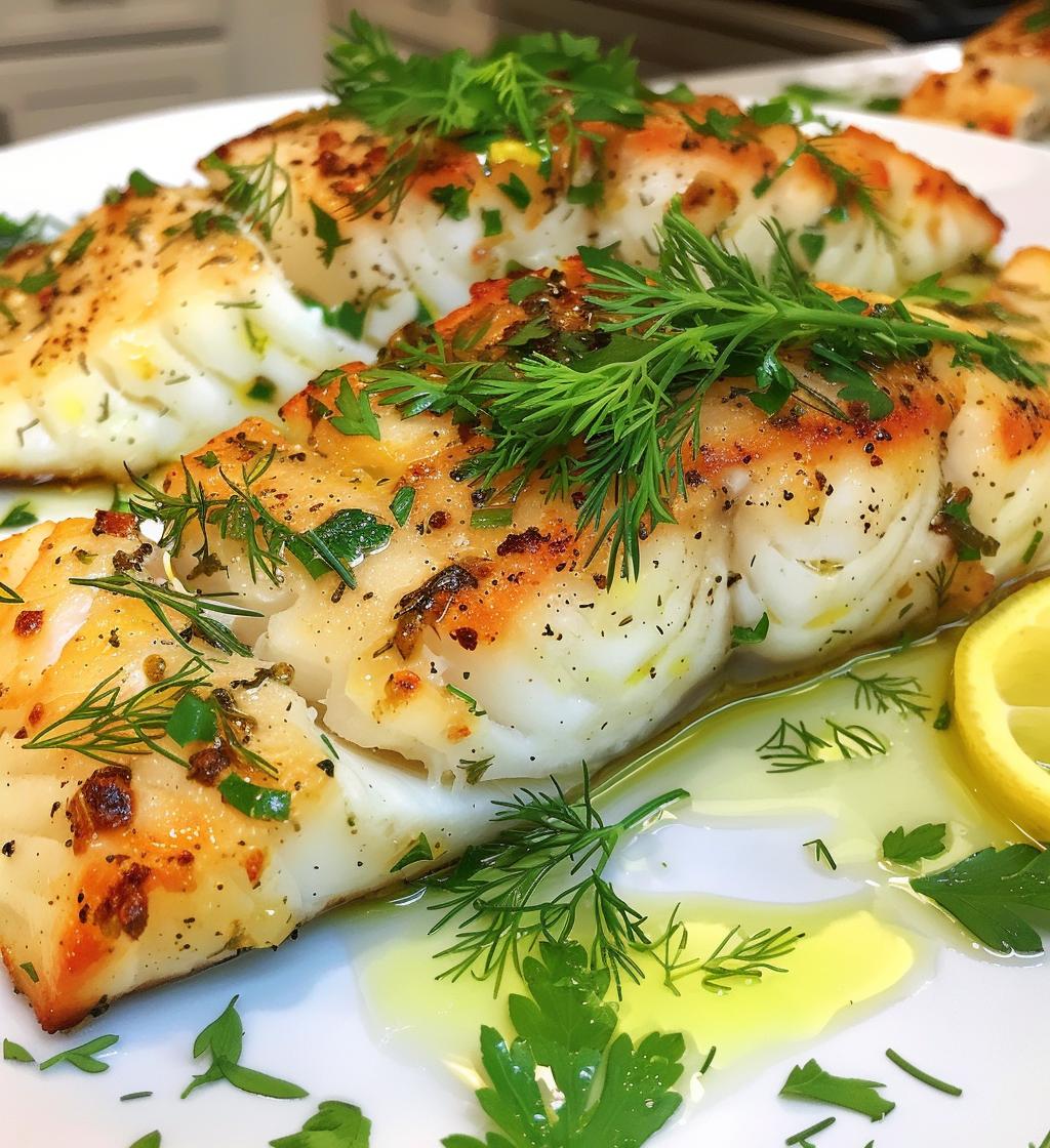 Easy Baked Fish with Herbs - detail 1