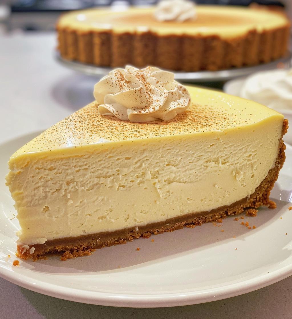 Eggnog cheesecake - detail 1