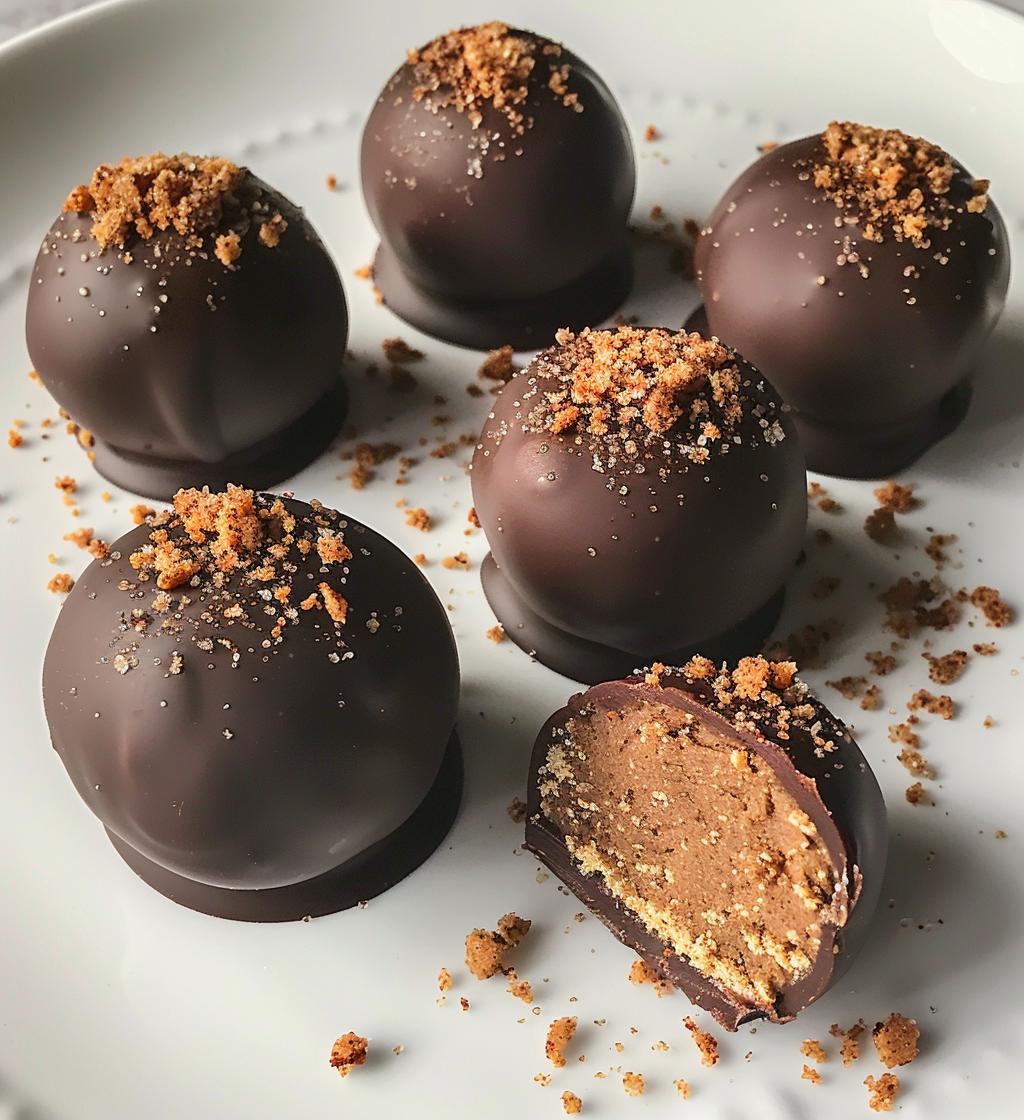 Gingerbread truffles - detail 1