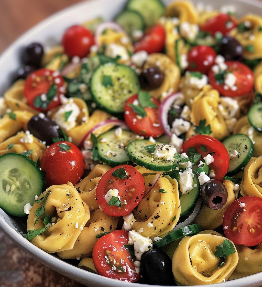 Italian Tortellini Pasta Salad - detail 1