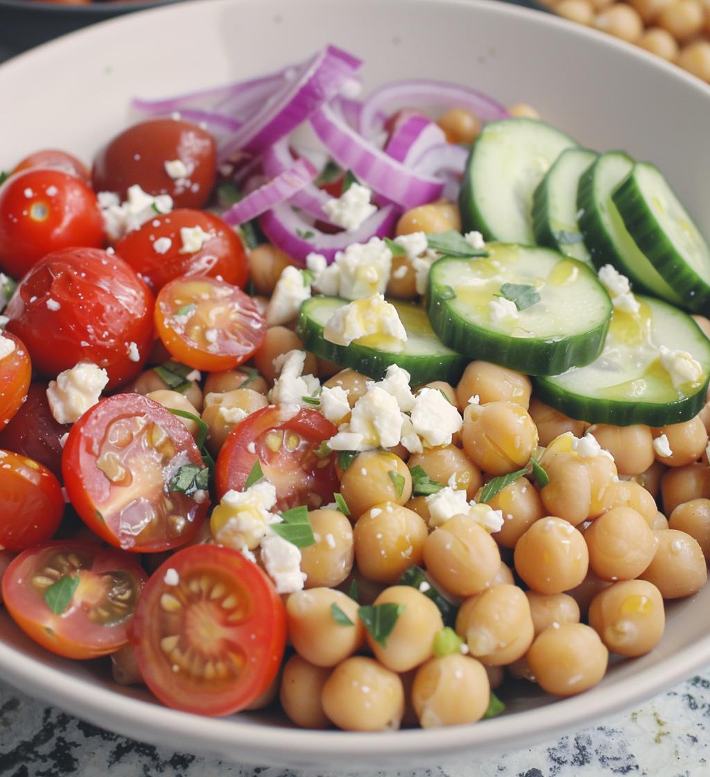 Mediterranean Chickpea Bowl - detail 1