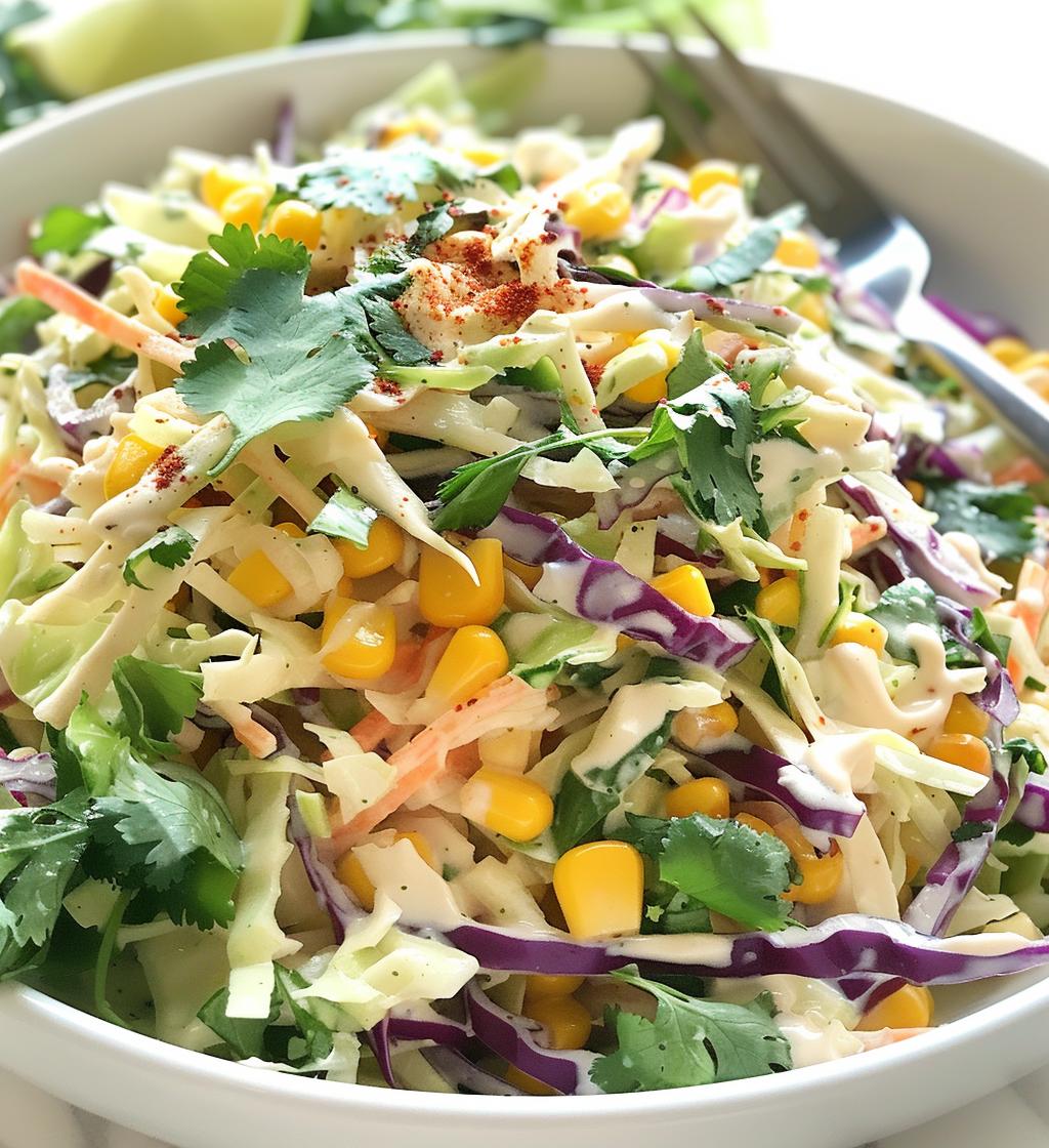 Mexican Street Corn Coleslaw - detail 1