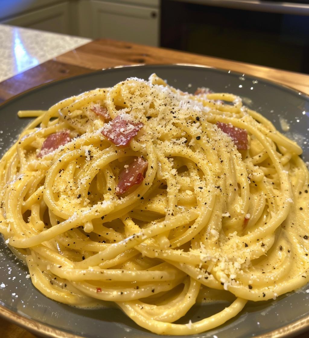 Pasta Carbonara - detail 1