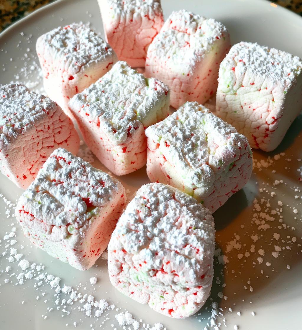 Peppermint marshmallows - detail 1