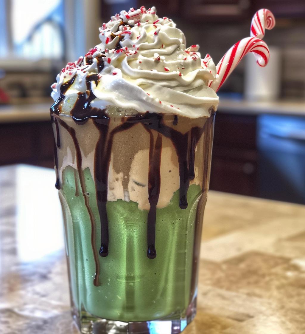 Peppermint milkshake - detail 1