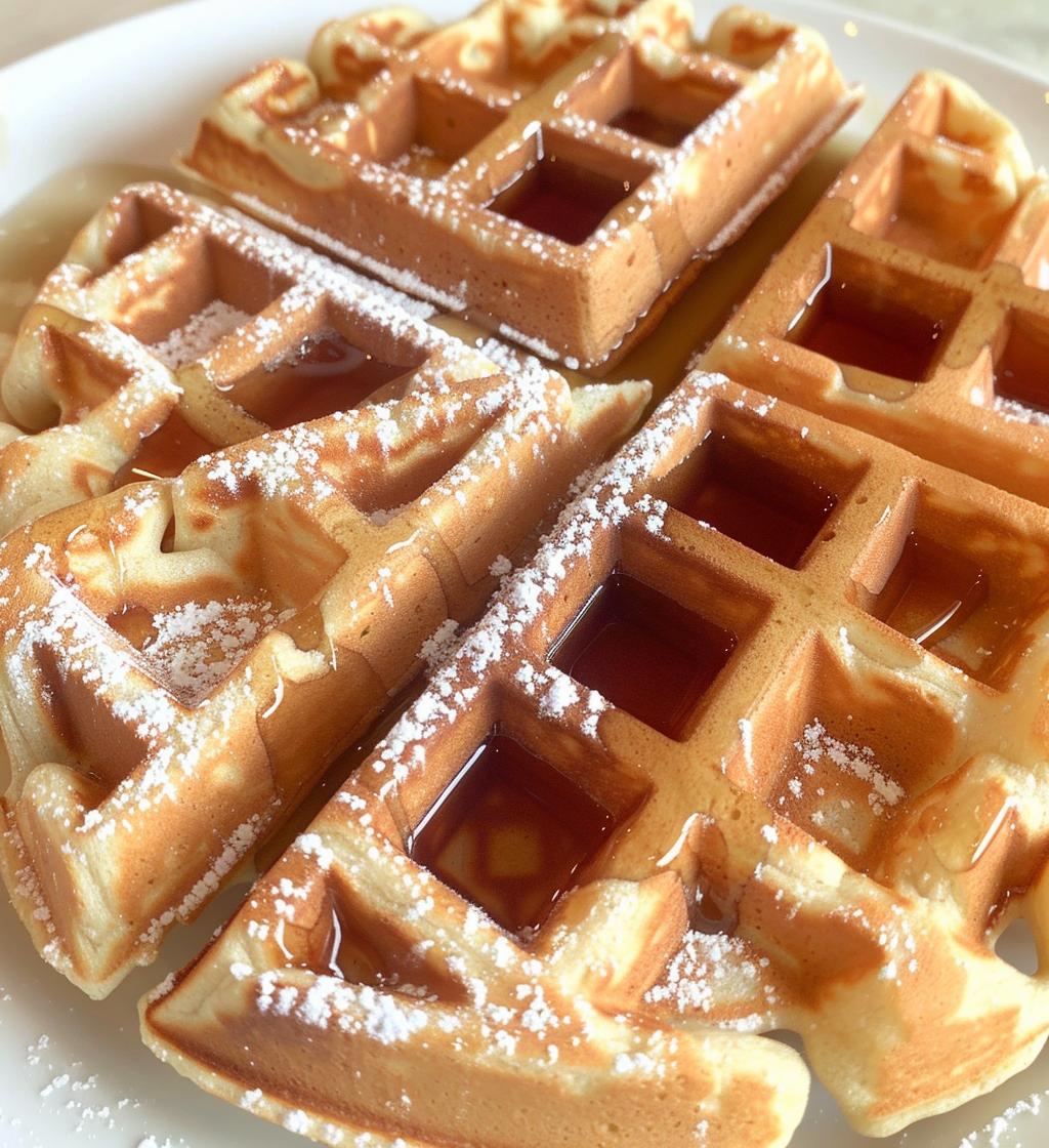 Peppermint waffles - detail 1