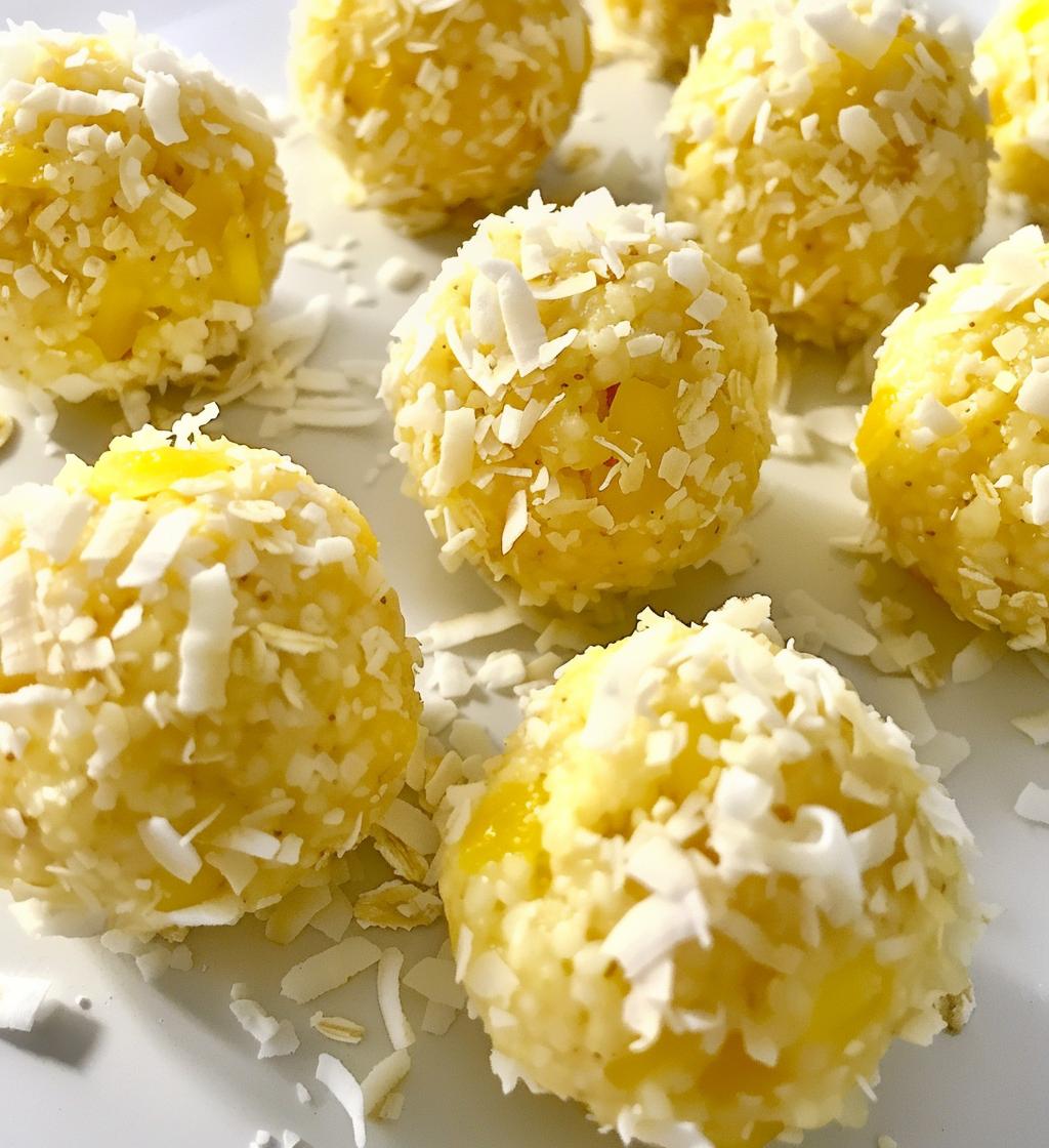 Pineapple Coconut No-Bake Balls - detail 1