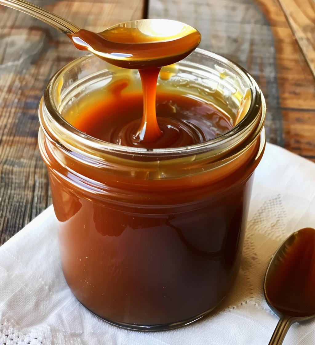 Salted caramel sauce - detail 1