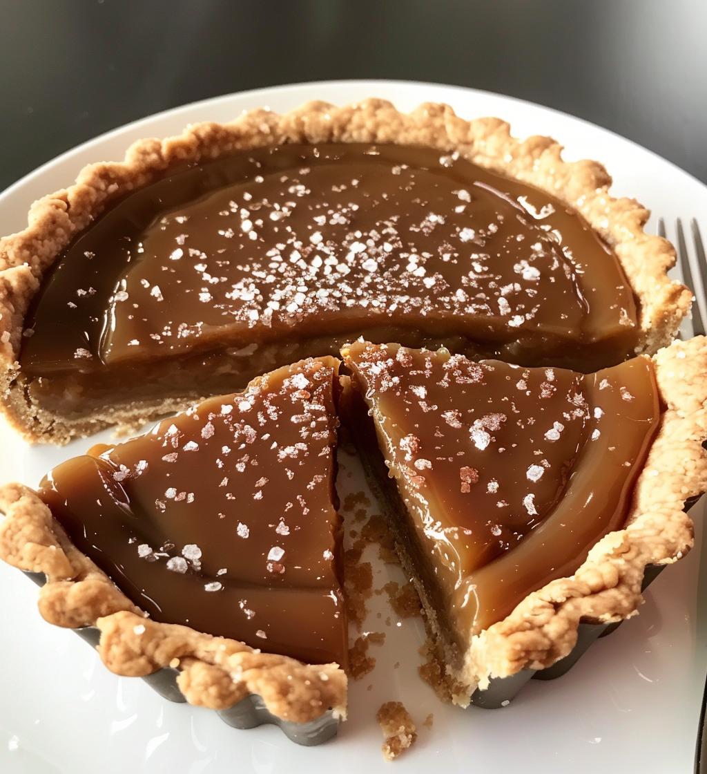 Salted caramel tart - detail 1