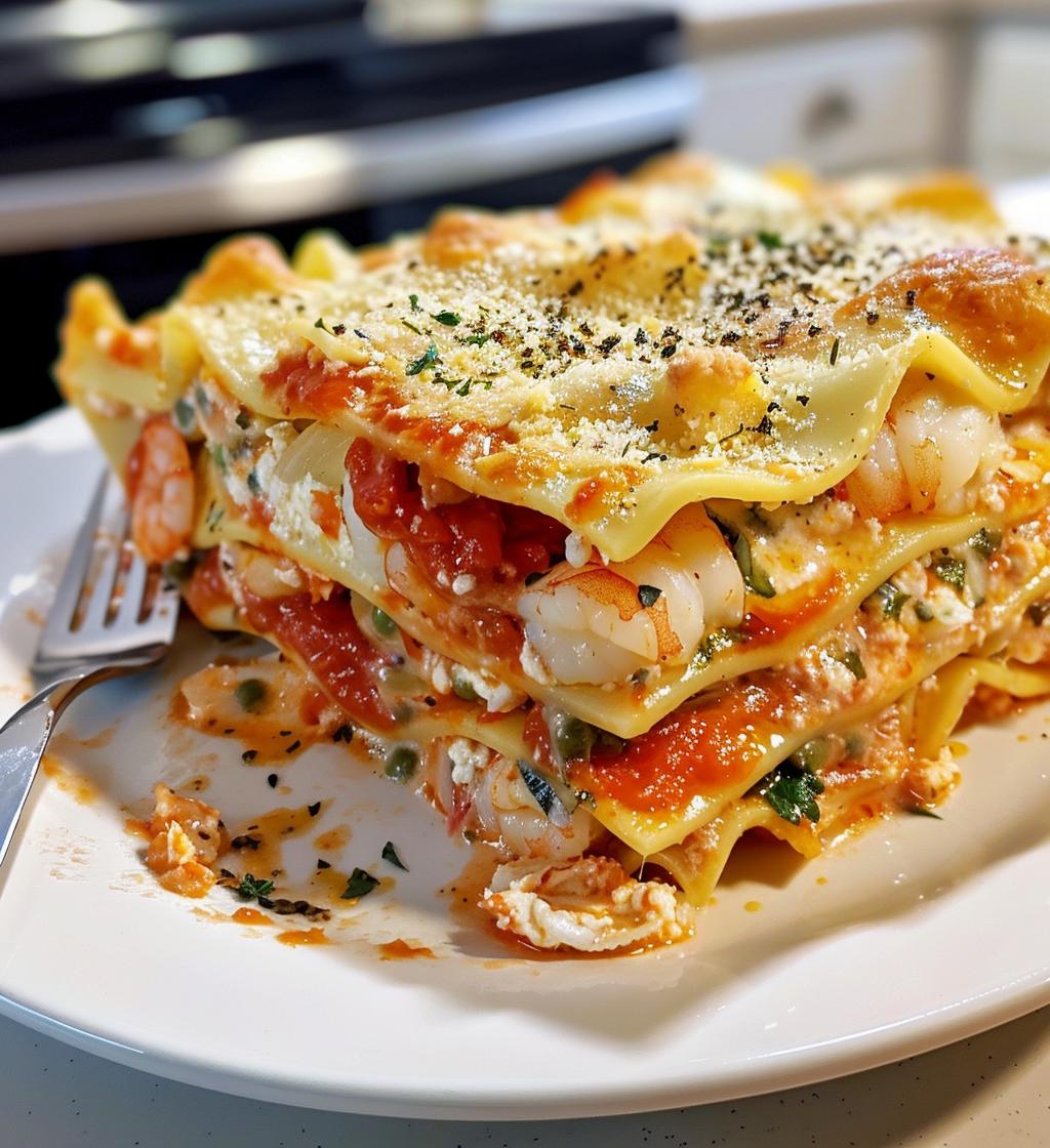 Shrimp Crab Lasagna - detail 1