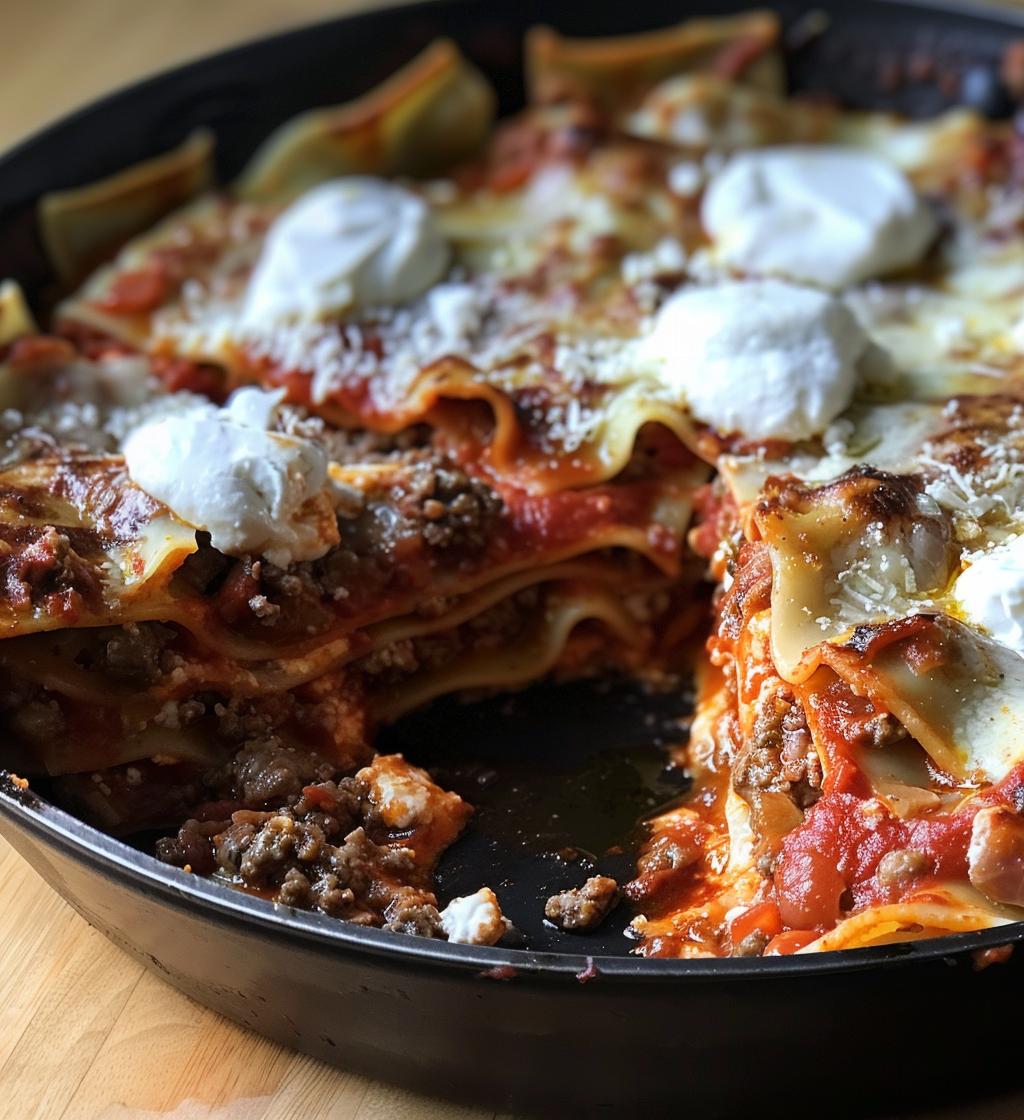 Skillet Lasagna - detail 1