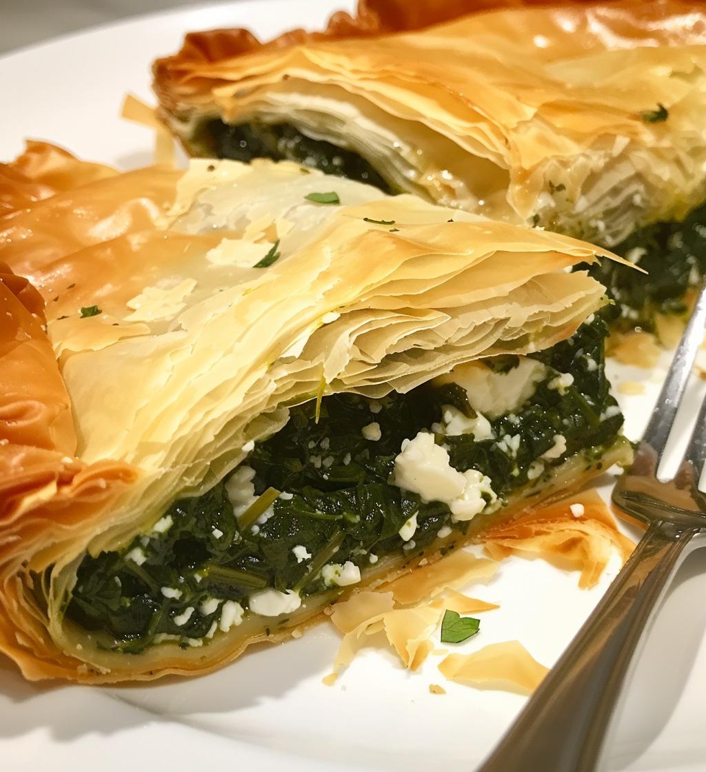 Spanakopita - detail 1