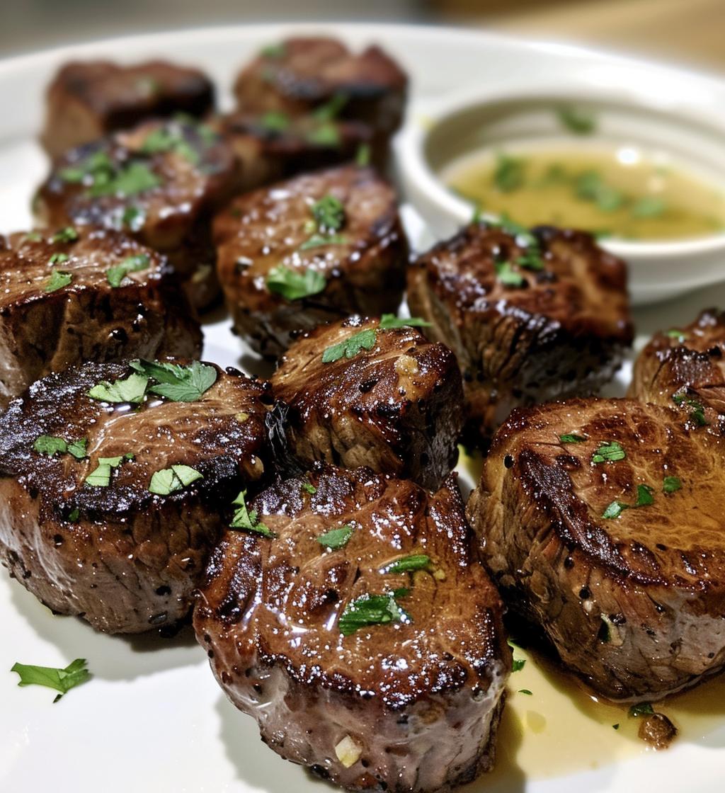 Steak Bites with Garlic Butter - detail 1