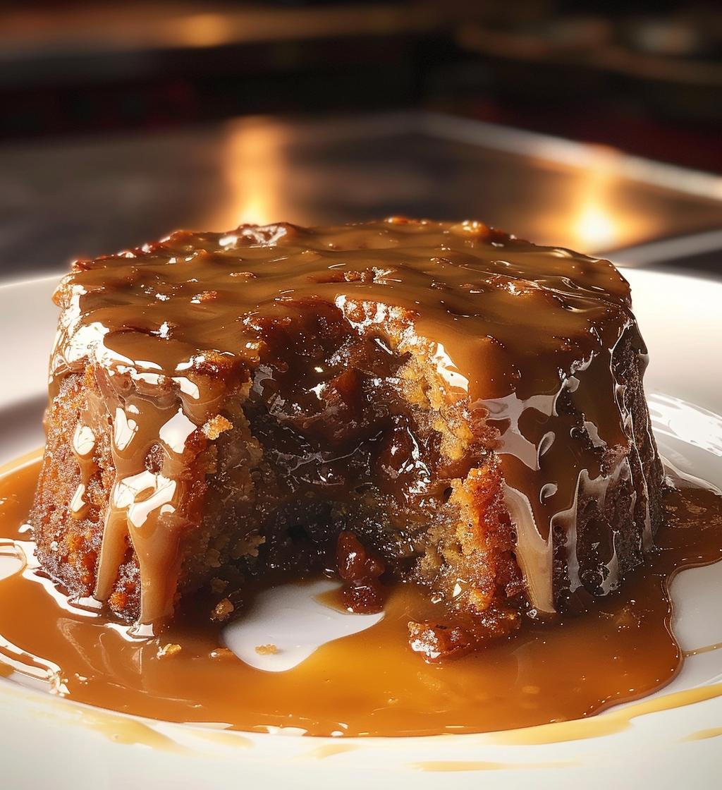 Sticky toffee pudding - detail 1