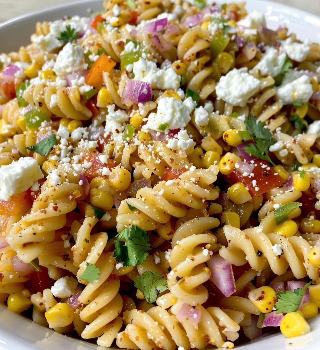 Street Corn Pasta Salad - detail 1