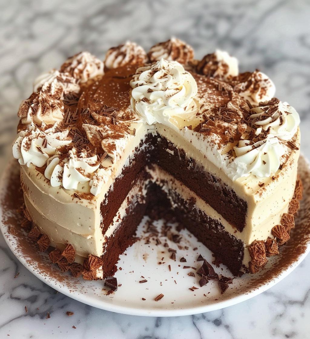 White Russian Poke Cake - detail 1