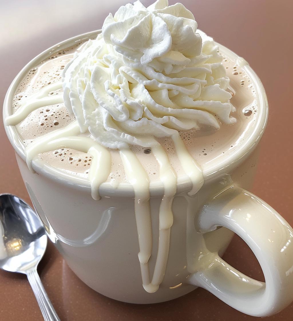 White hot chocolate - detail 1