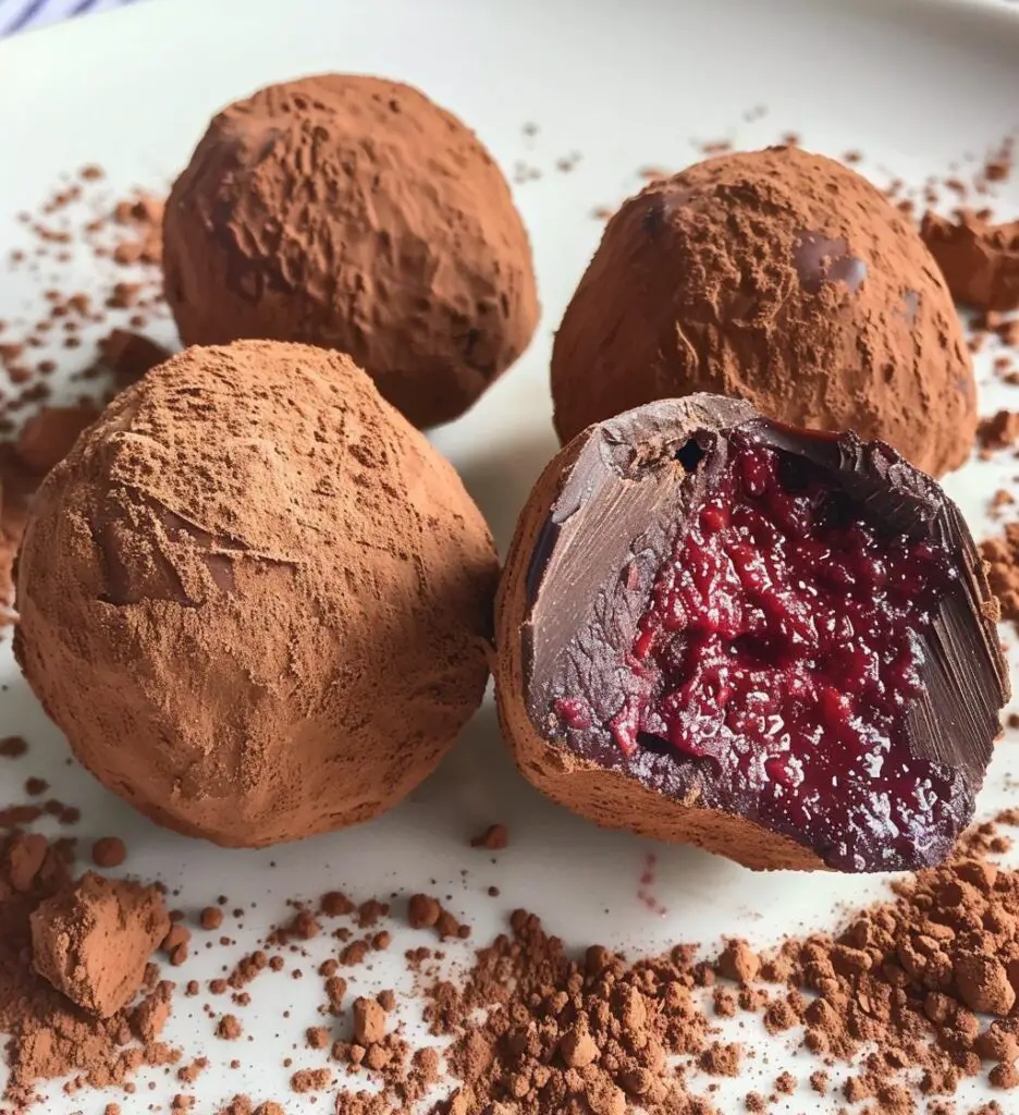 Chocolate Raspberry Truffles