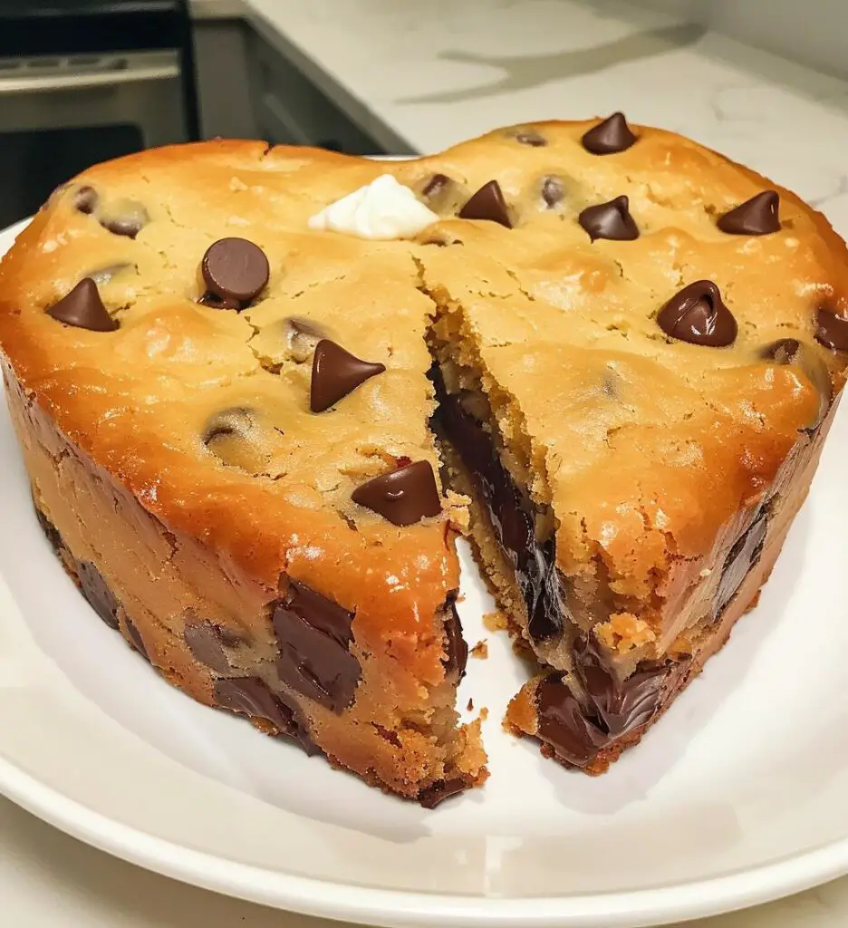 Heart Shaped Cookie Cake