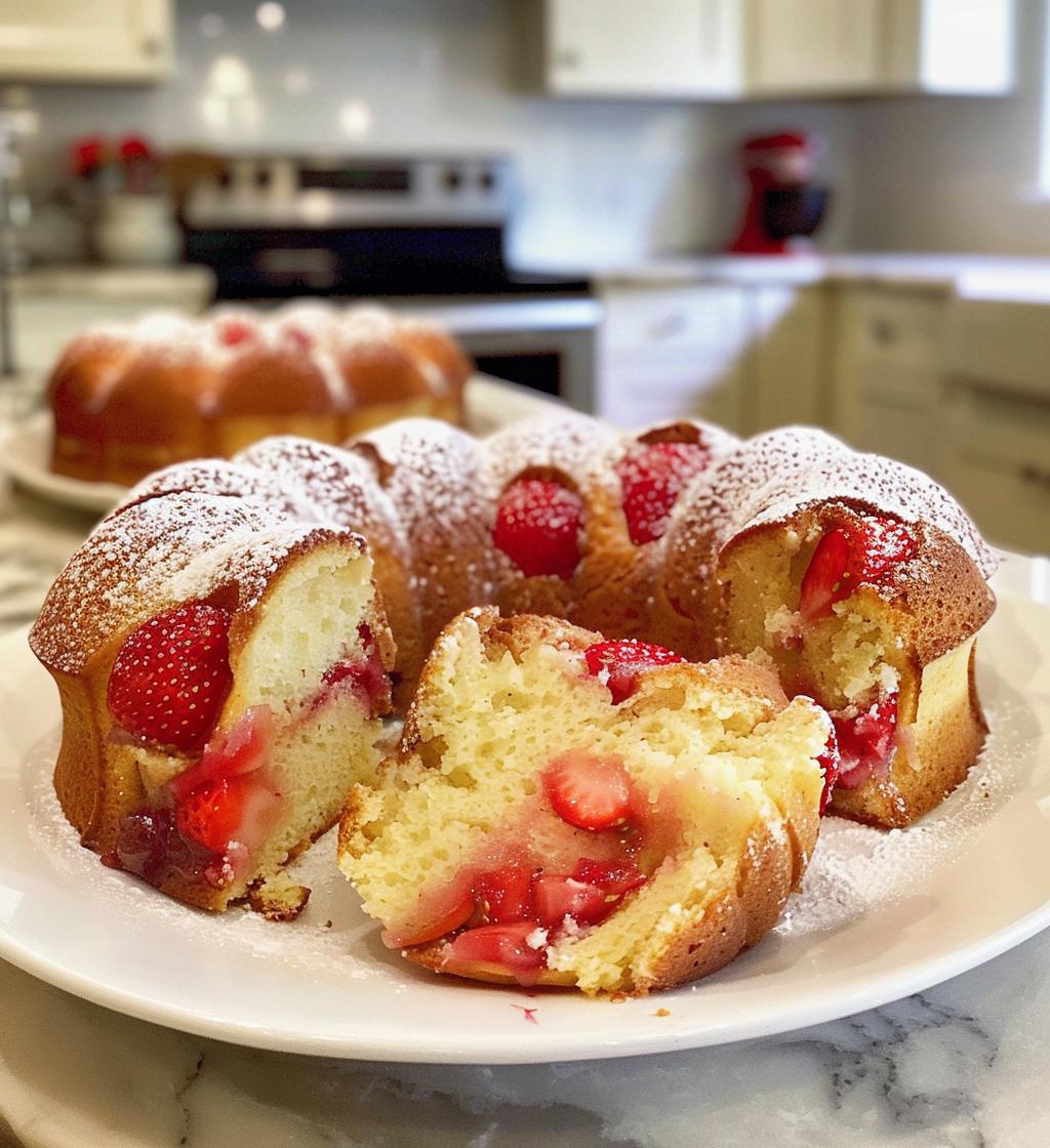 Mini Strawberry Bundt Cakes - detail 1