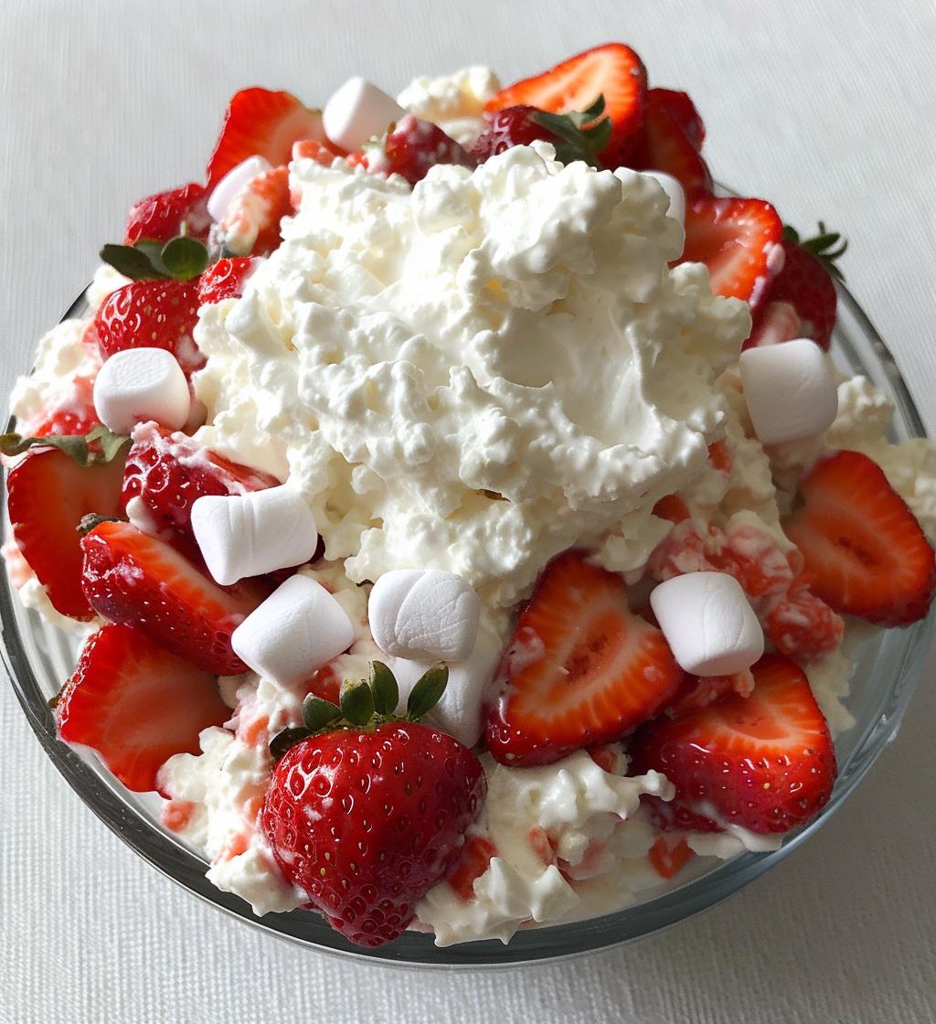 Strawberry Fluff Salad - detail 1